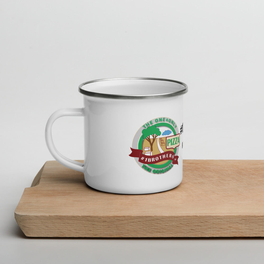 #1Brothers Trade Mark Logo Enamel Mug